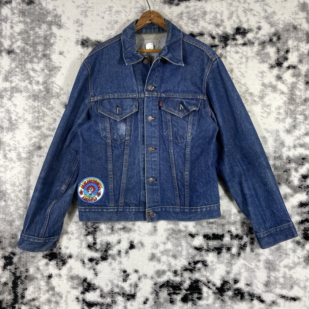Vintage Grateful Dead Patch Levis Jacket Adult Sm… - image 2